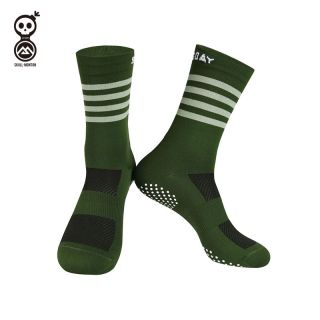 green cycling socks