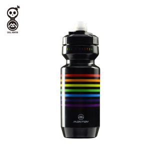 black cycling water bottle