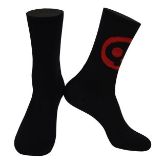 red and black cycling socks