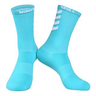 blue cycling socks