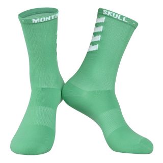 green cycling socks