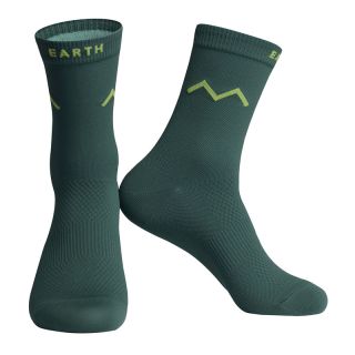 green cycling socks