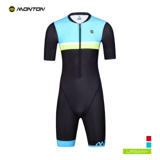 compression full zip sleeved trisuit