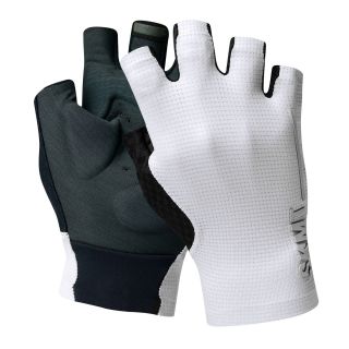 white cycling gloves