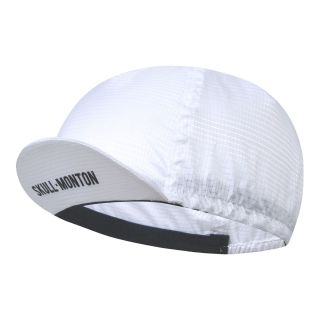 white cycling cap