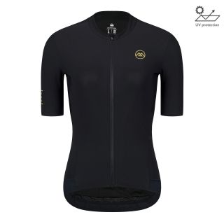 all black cycling jersey