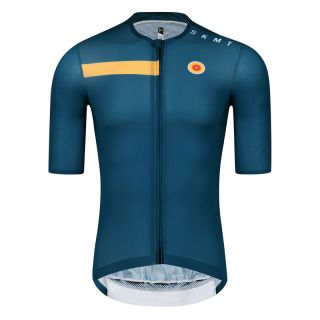 blue cycling jersey
