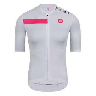 white bike jersey