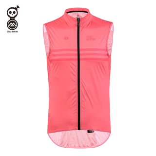 pink cycling gilet
