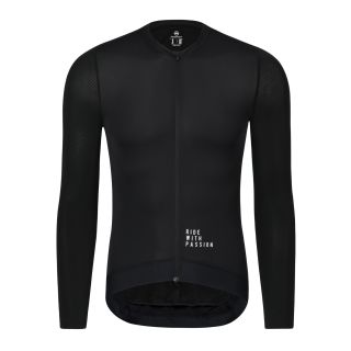 black long sleeve cycling jersey