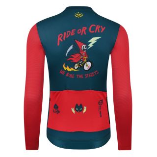 long sleeve summer cycling jersey