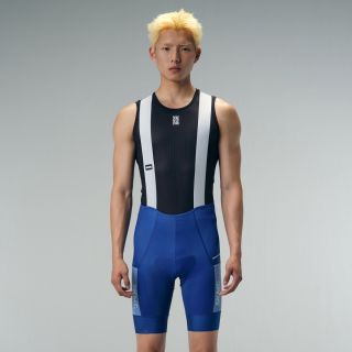 mens cycling bib shorts blue