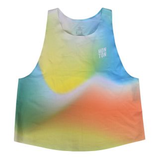 custom running crop top
