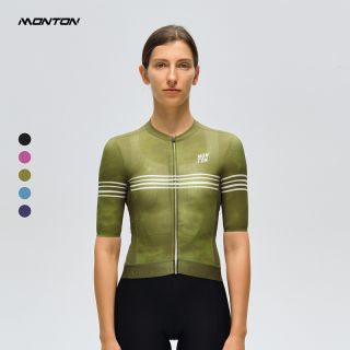 women's cycling jersey green