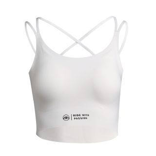 white sports bra