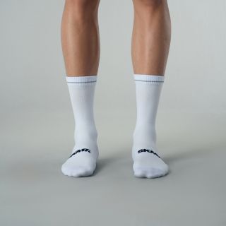 white cycling socks