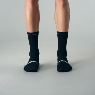 black cycling socks