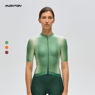 womens cycling jersey green