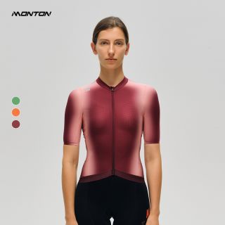 womens cycling jersey red