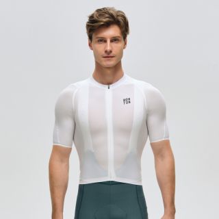 white cycling jersey mens