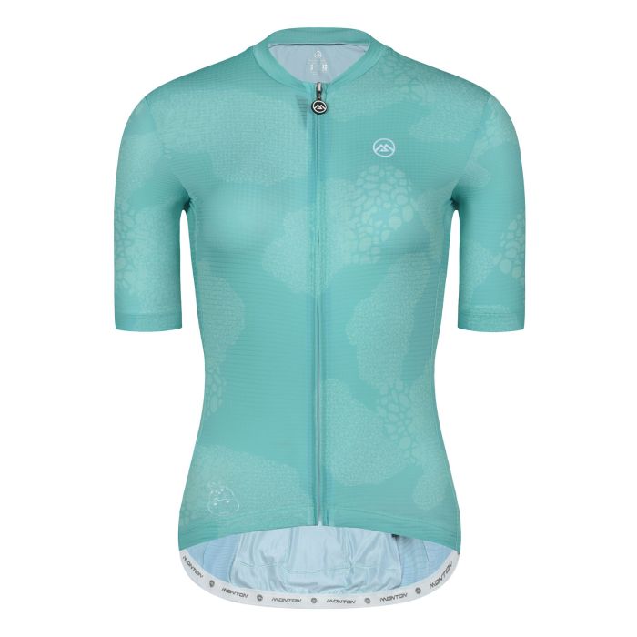 Women's Volo Short Sleeve Cycling Jersey in Blue by Santini 