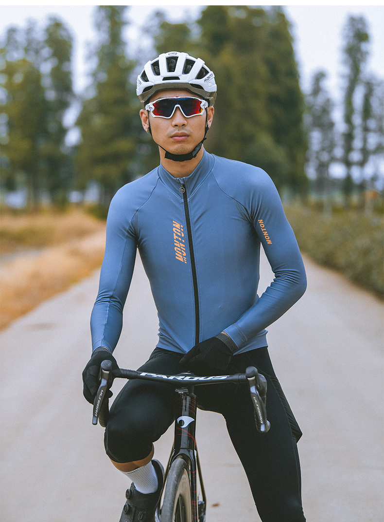 long sleeve thermal bike jersey