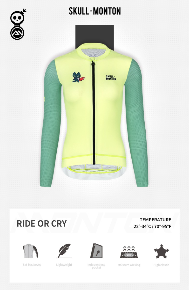 long sleeve summer cycling jersey