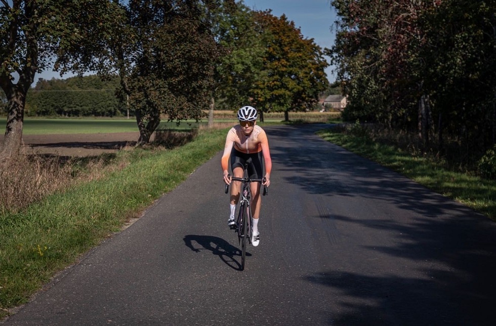 long sleeve cycling jersey women's