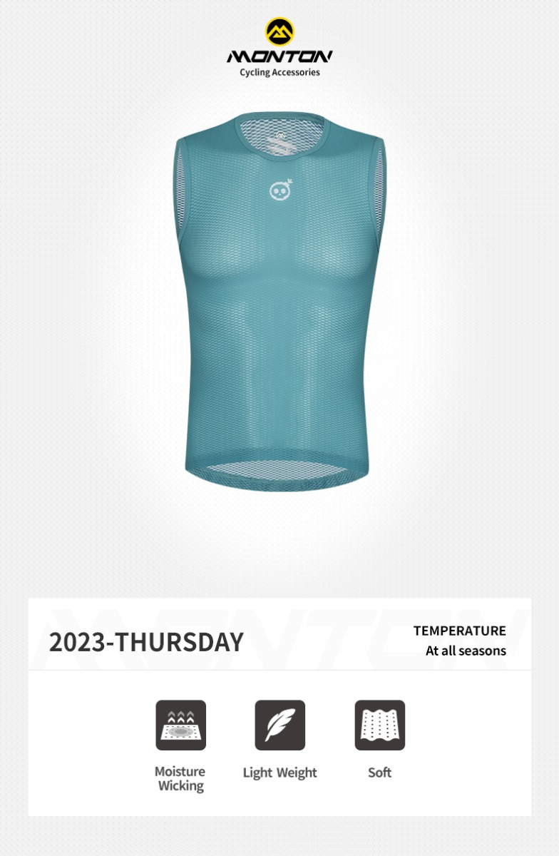 blue cycling summer base layer