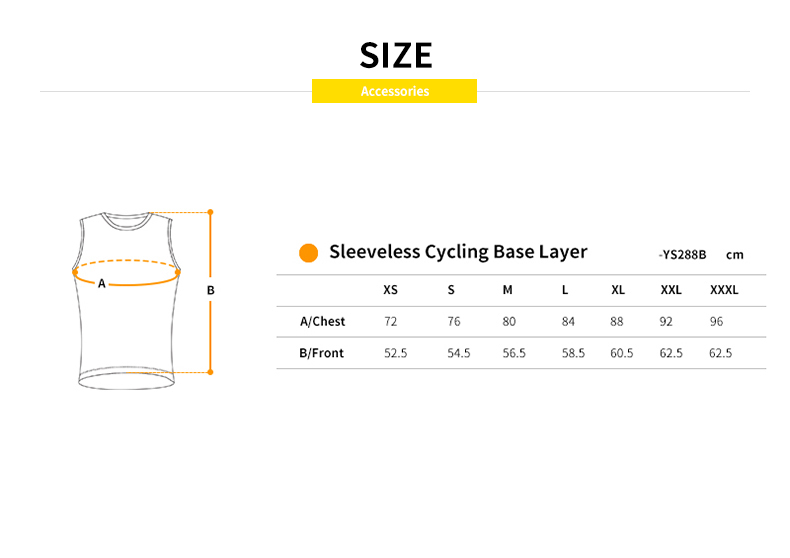 base layer size chart