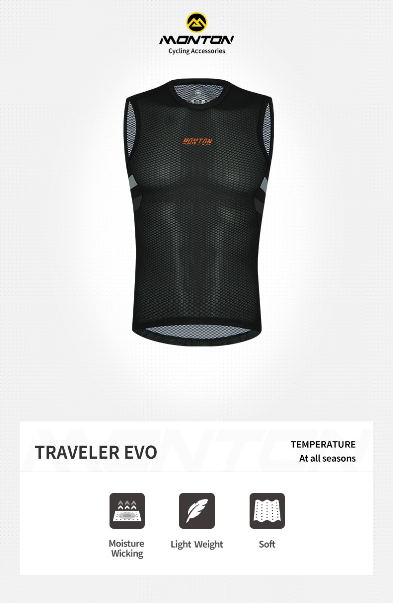 black sleeveless base layer