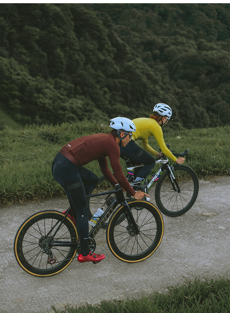 thermal long sleeve cycling jersey