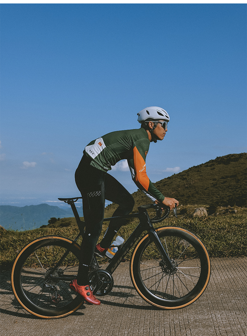 thermal long sleeve cycling jersey