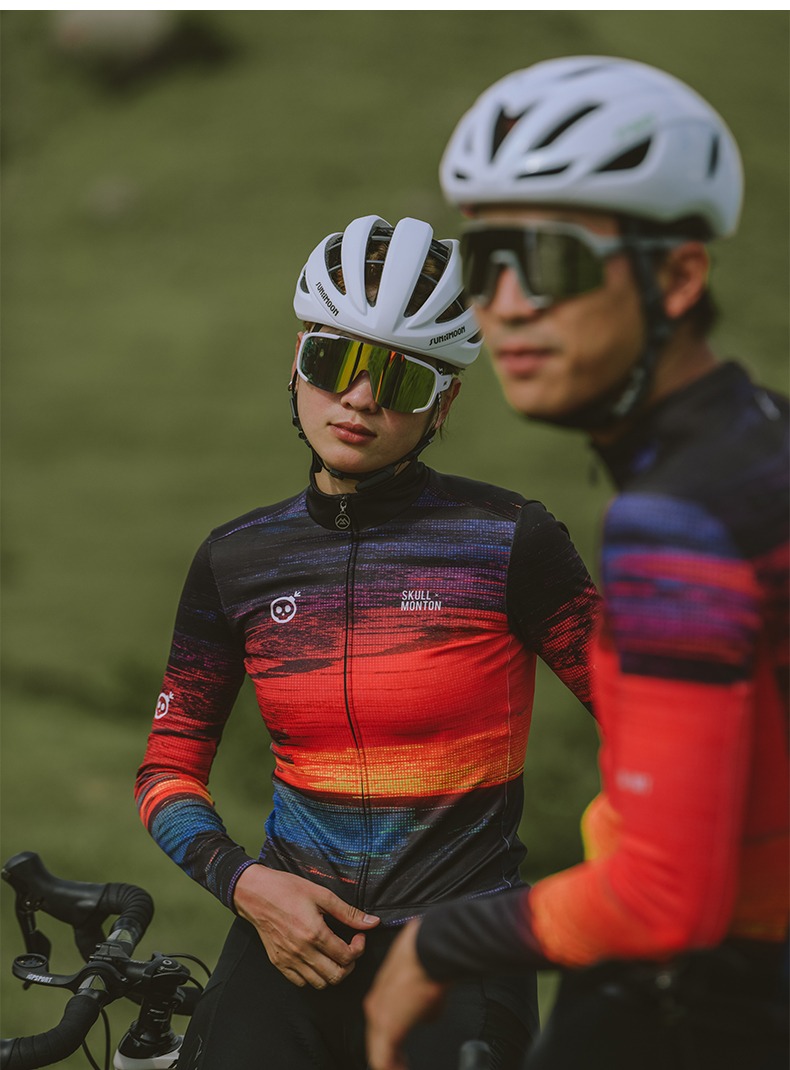 thermal long sleeve cycling jersey