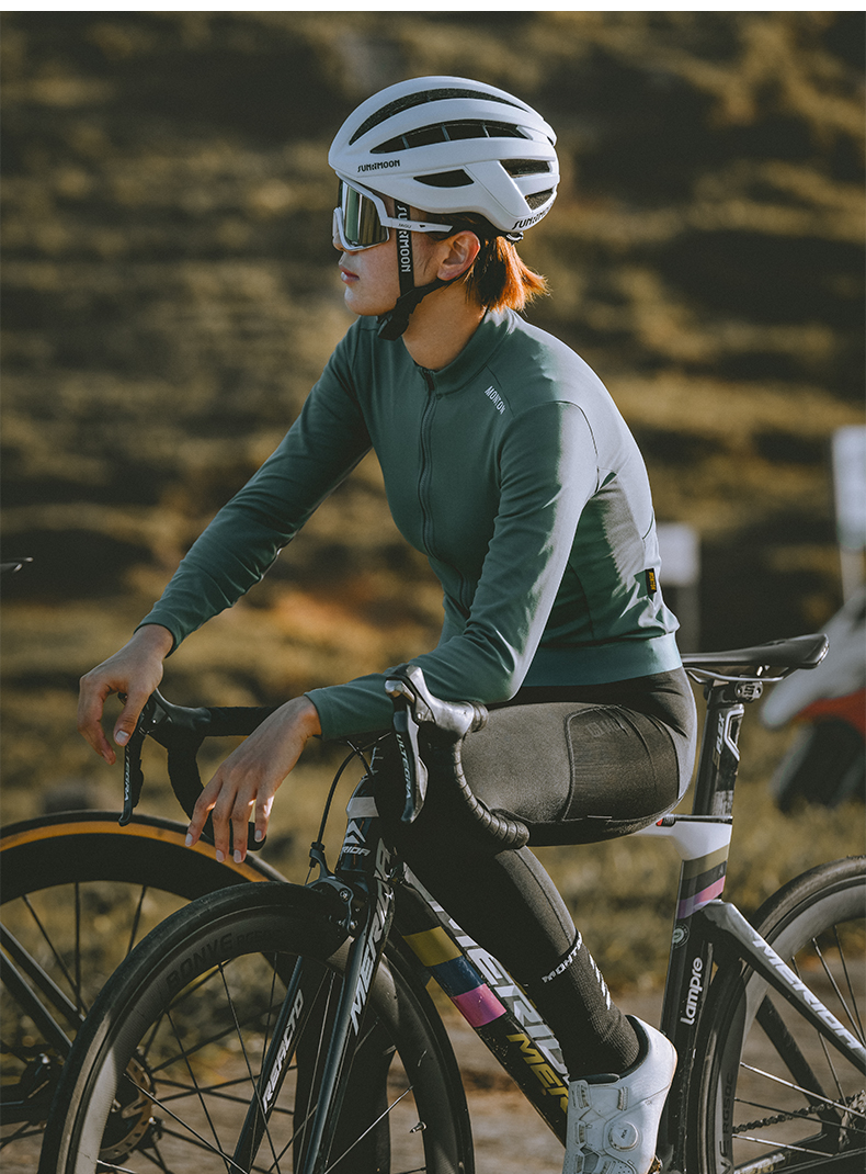 thermal long sleeve cycling jersey