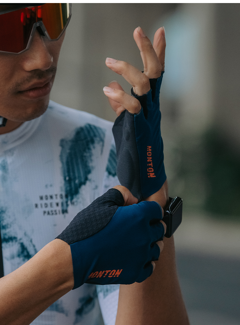 fingerless cycling gloves