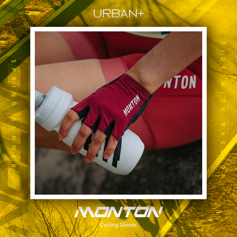 red bike gloves