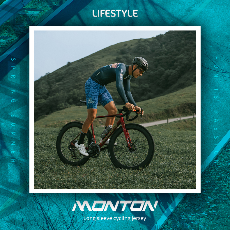 long sleeve summer cycling jersey