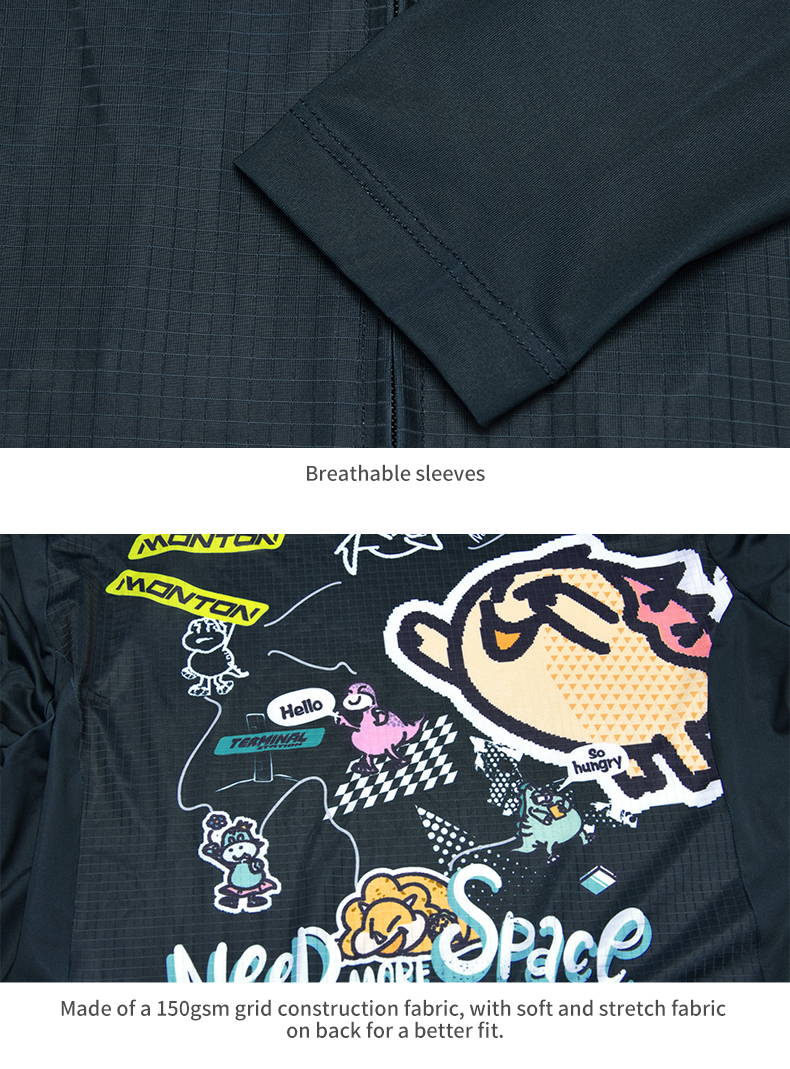 sleeves and waistband