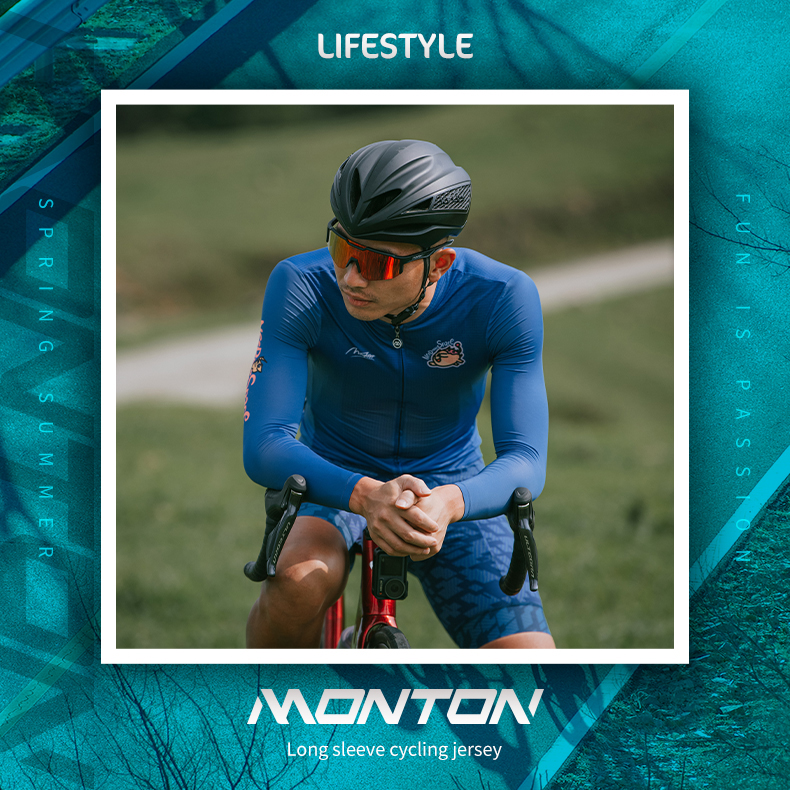 long sleeve summer cycling jersey