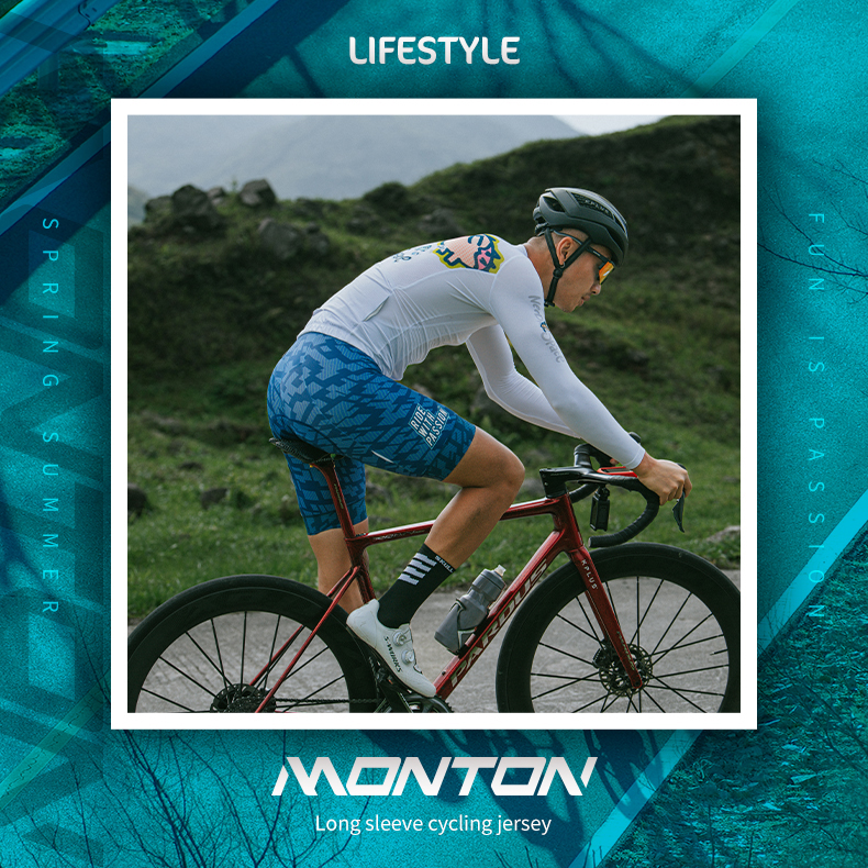 long sleeve summer cycling jersey