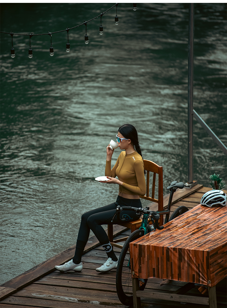 long sleeve cycling tops