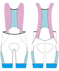 cycling bib shorts template