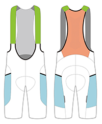 cycling bib shorts template