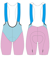cycling bib shorts template