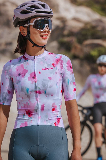 flower cycling jersey