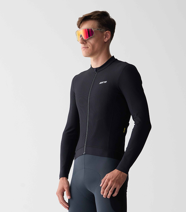 thermal long sleeve cycling jersey