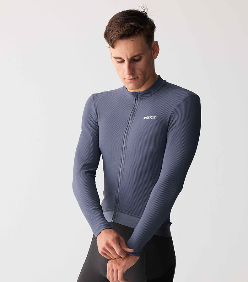thermal long sleeve cycling jersey