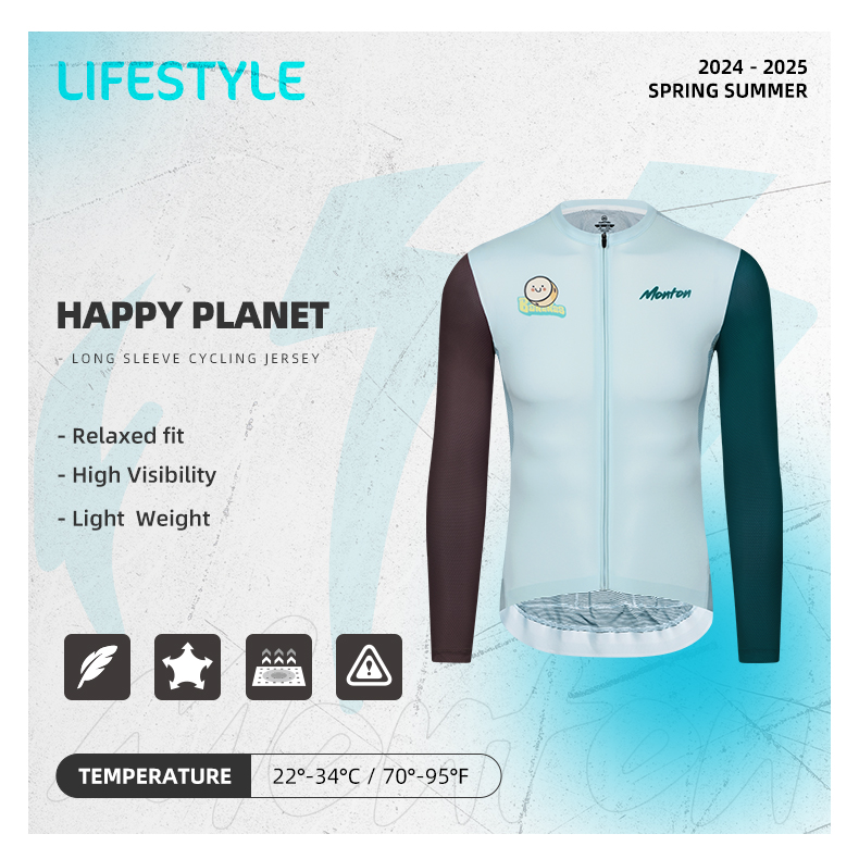 summer long sleeve cycling jersey