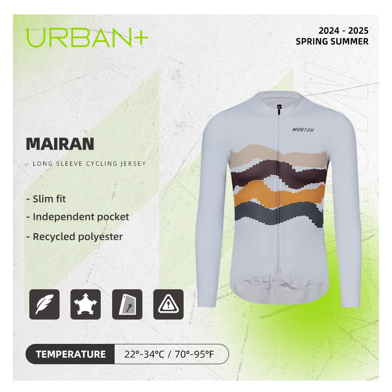 long sleeve summer cycling jersey
